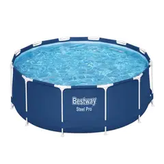 BESTWAY - Piscina Redonda Steel Pro con filtro 3.66MX76Cm Azul