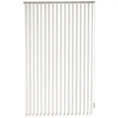BERTEX - Cortina Vertical Rustic 200cm ancho x230cm alto Persiana Blanca