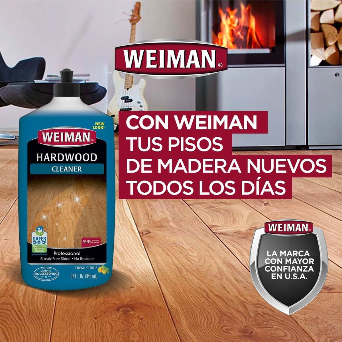 WEIMAN - Kit Para El Cuidado De Pisos De Madera Weiman WEIMAN