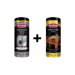 WEIMAN - Kit Toallitas Para El Cuidado De El Acero Y La Madera