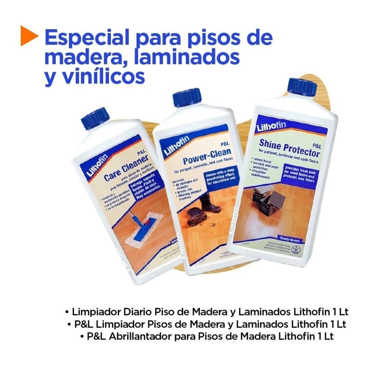 GENERICO - Pack Pisos Madera, Laminados Y Vinilicos Lithofin LITHOFIN