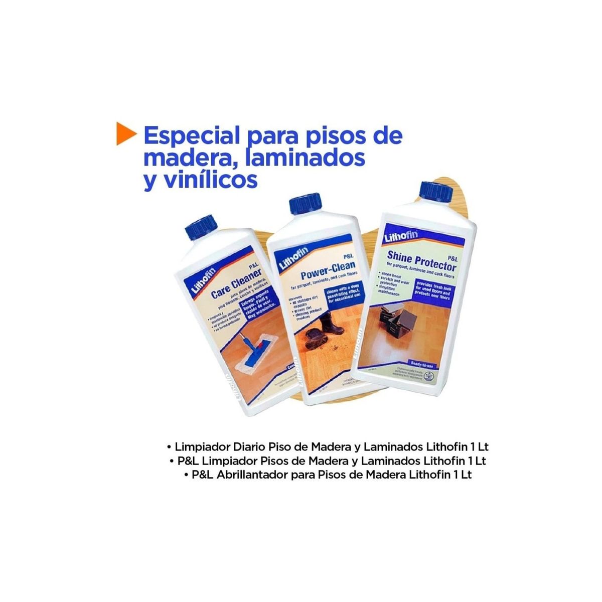 GENERICO - Pack Pisos Madera, Laminados Y Vinilicos Lithofin LITHOFIN