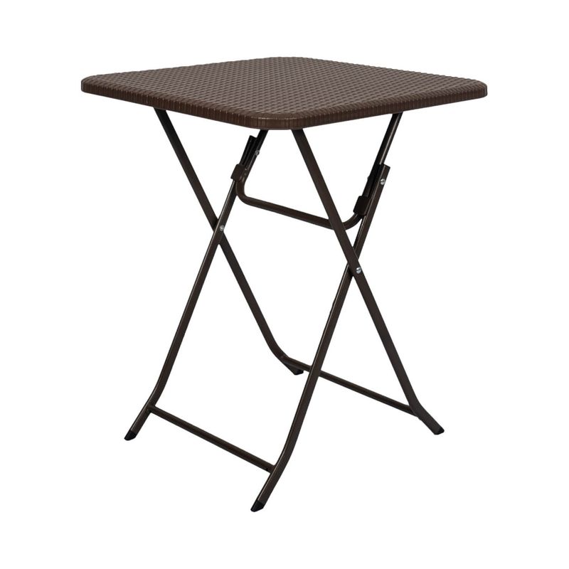 NORTHWEST - Mesa Plegable Cuadrada 60x74 Cms Rattan Northwest