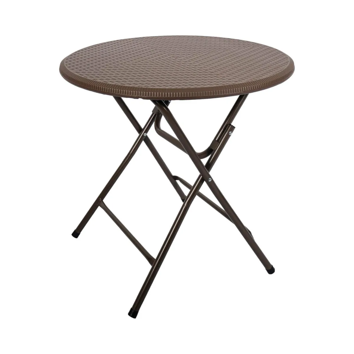 NORTHWEST - Mesa Plegable Redonda 80x74 Cms Rattan Café Northwest