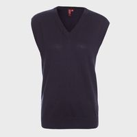 Sweater Sin Manga Cuello V Mujer