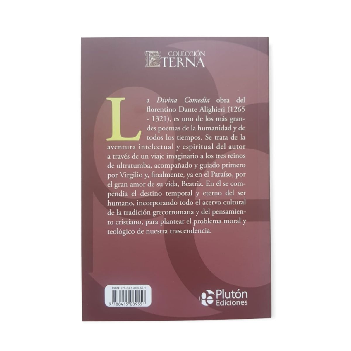 PLUTON EDICIONES - Libro Divina Comedia Dante Alighieri Plutón Ediciones