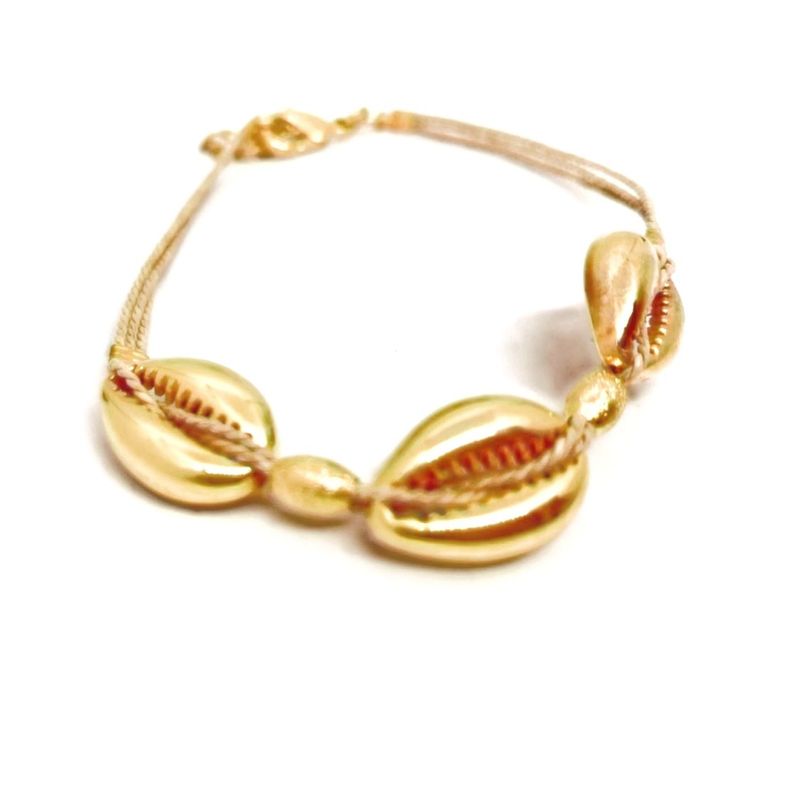 VC ACCESORIOS - Tobillera Buzios Dorado