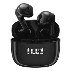 IHK TECHLINE - Audífonos Bluetooth HIFI con pantalla LED - Negro