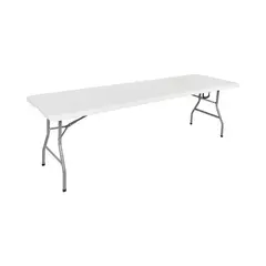 NORTHWEST - Mesa Plegable Rectangular 240x76x74 Cms Blanca