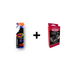 WEIMAN - Limpiador Kh7 750 Ml Y 3 Esponjas Para Vitrocerámica