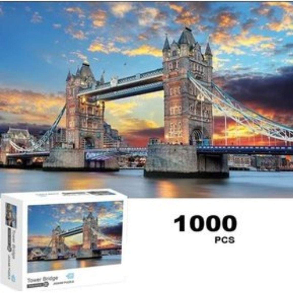 GENERICO - Puzzle Rompecabezas Paisajes - Animales - Arte 1000pcs 82448