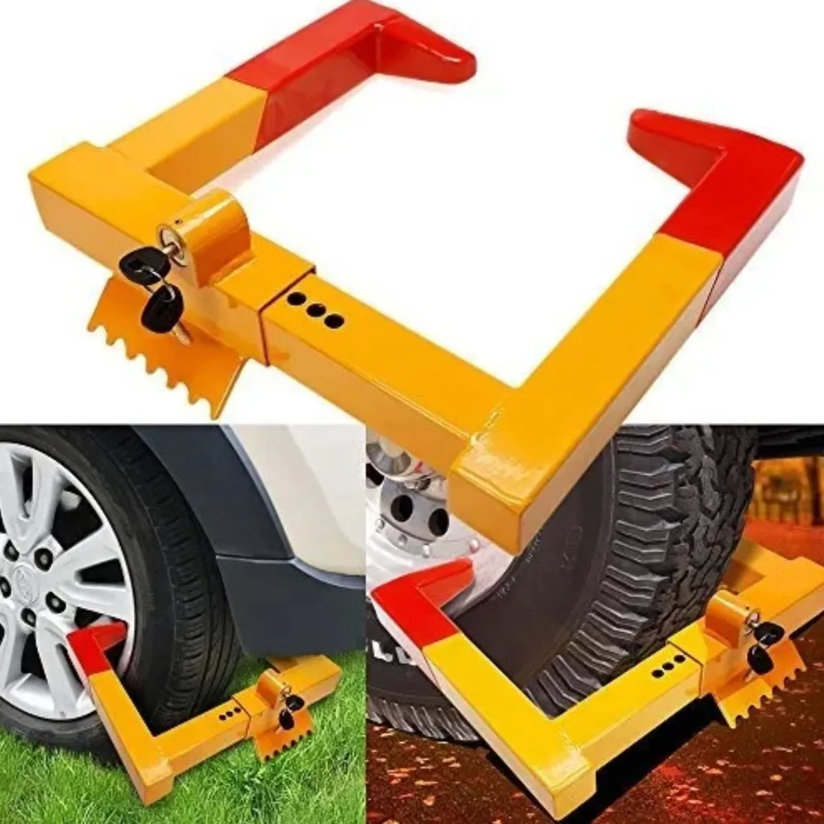 GENERICO - Traba Rueda De Seguridad Grande Xl Antirobo