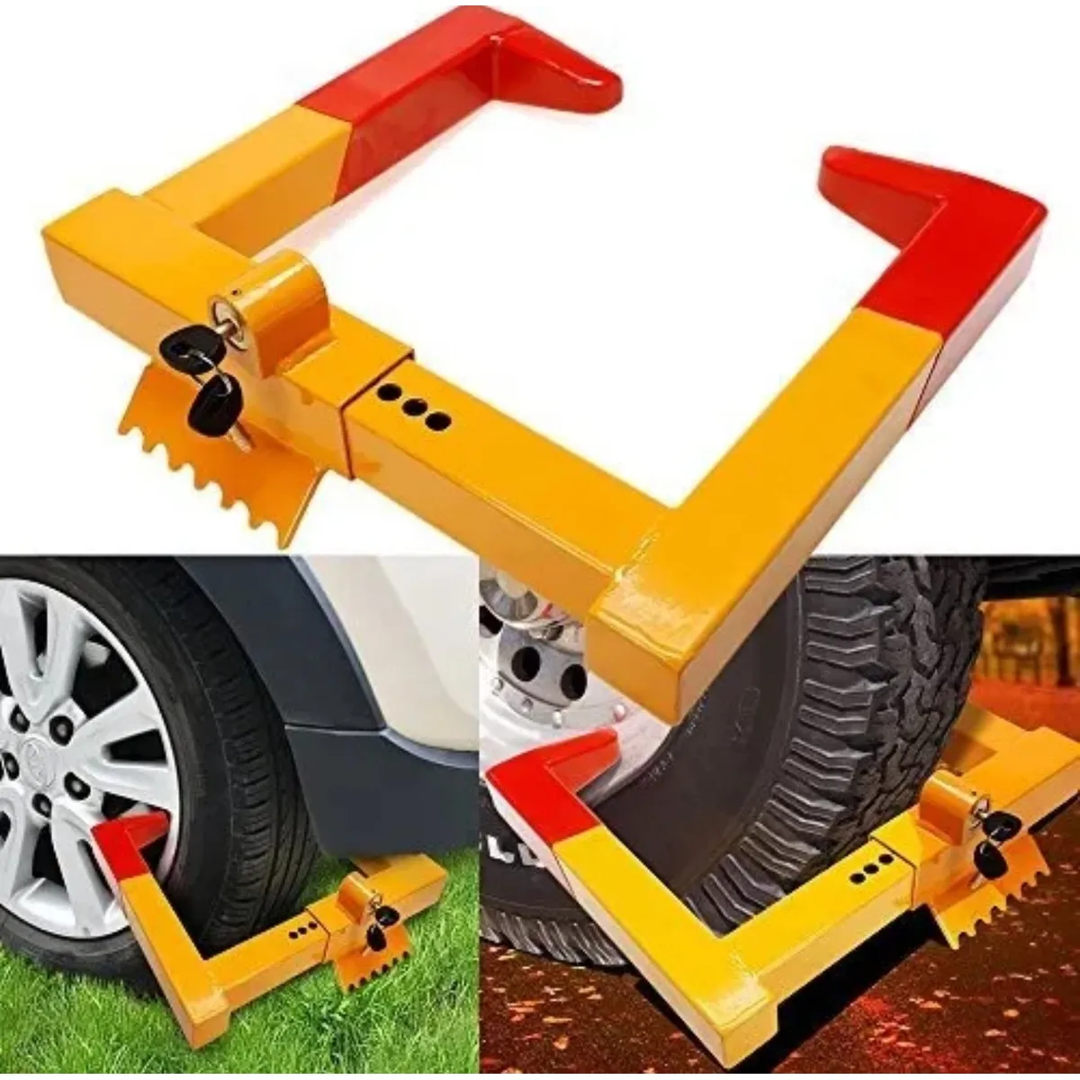 GENERICO - Traba Rueda De Seguridad Grande Xl Antirobo