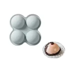 GENERICO - Molde De Silicona Esfera Molde Silicona 4 Media Esfera 7,5cm
