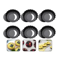 GENERICO - Pack X6 Moldes Tartaleta Desmontable Individual 85cm