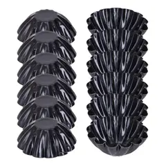 PASTELERIUSCL - Pack X12 Molde Mini Tartaleta Tarta Moldes Aluminio 45cm