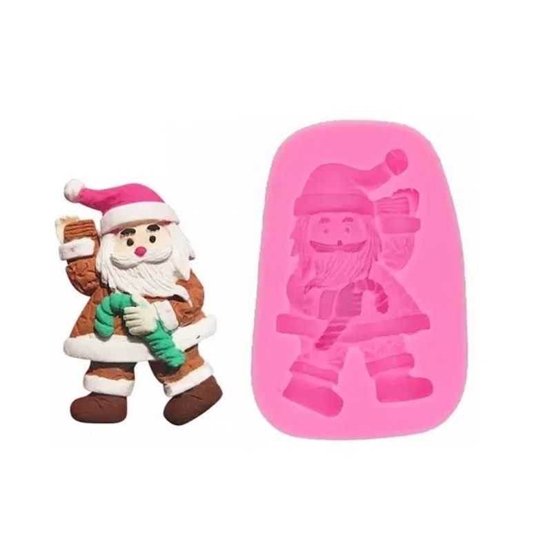 Pasteleria - Molde De Silicona Molde Santa Molde Fondant Viejito Pascuero