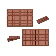 Pasteleria - 2 Moldes De Chocolate Moldes Barra De Chocolate Silicona 066