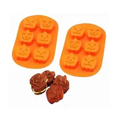 Pasteleria - X2 Moldes Halloween Moldes Silicona Halloween Molde Calabaza