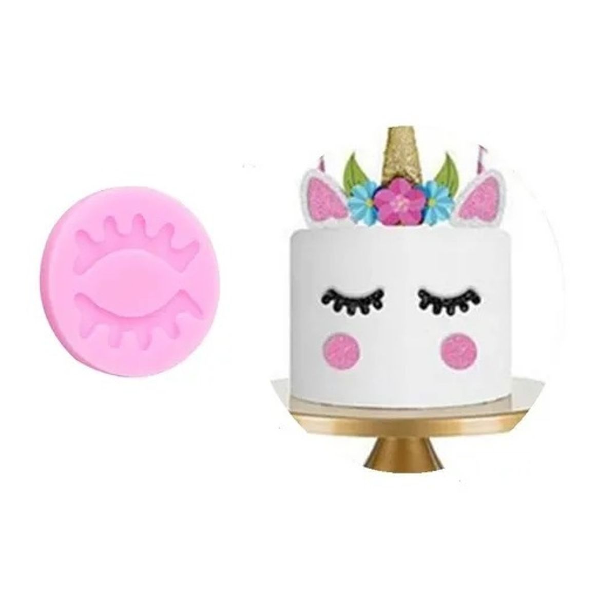 Pasteleria - Molde De Silicona Molde Pestañas Molde Fondant Pestañas