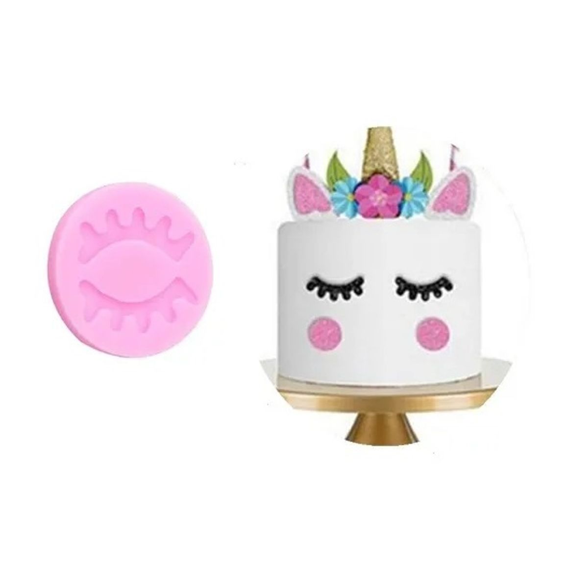 Pasteleria - Molde De Silicona Molde Pestañas Molde Fondant Pestañas