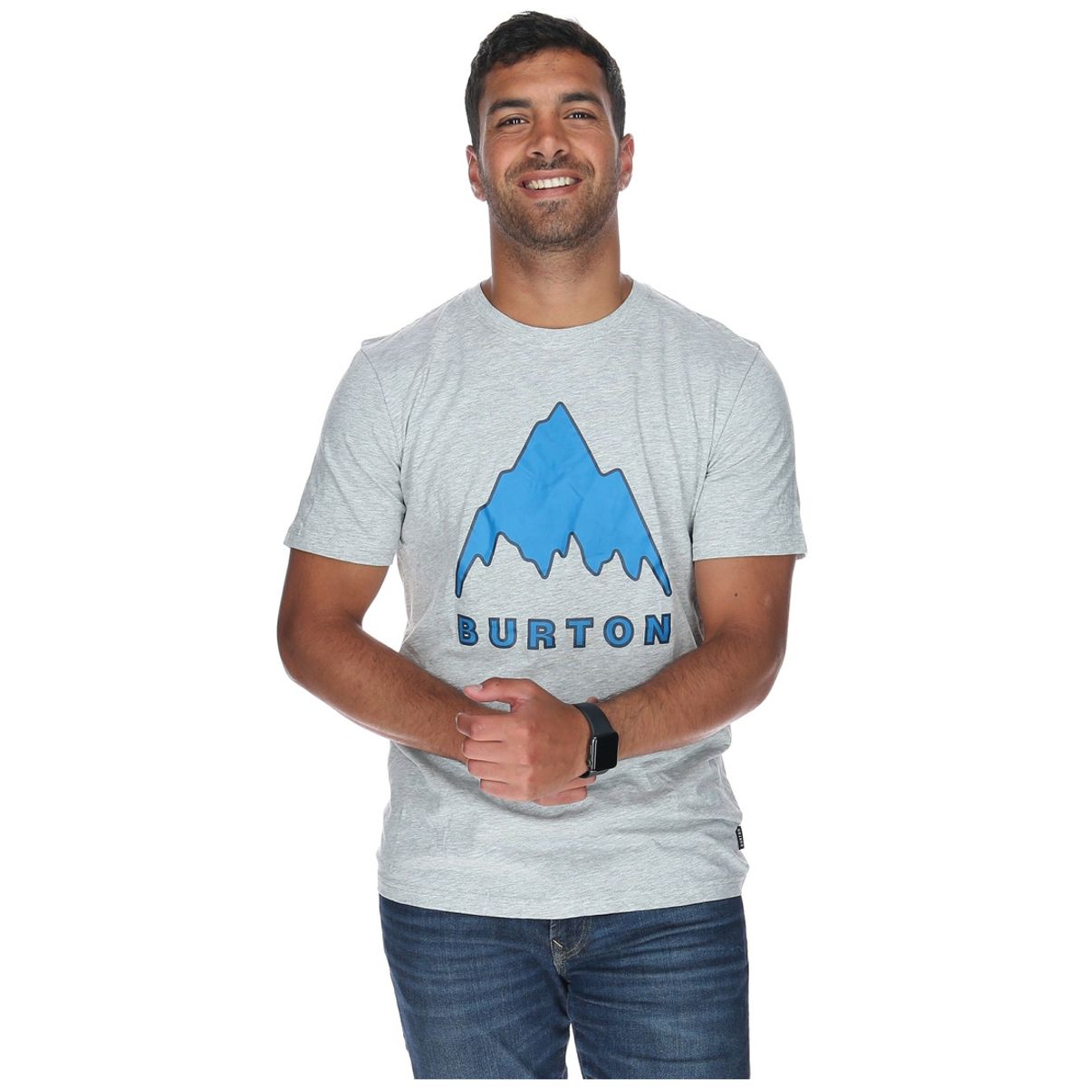 BURTON - Polera M/C Hombre Monte Shasta Gris BURTON