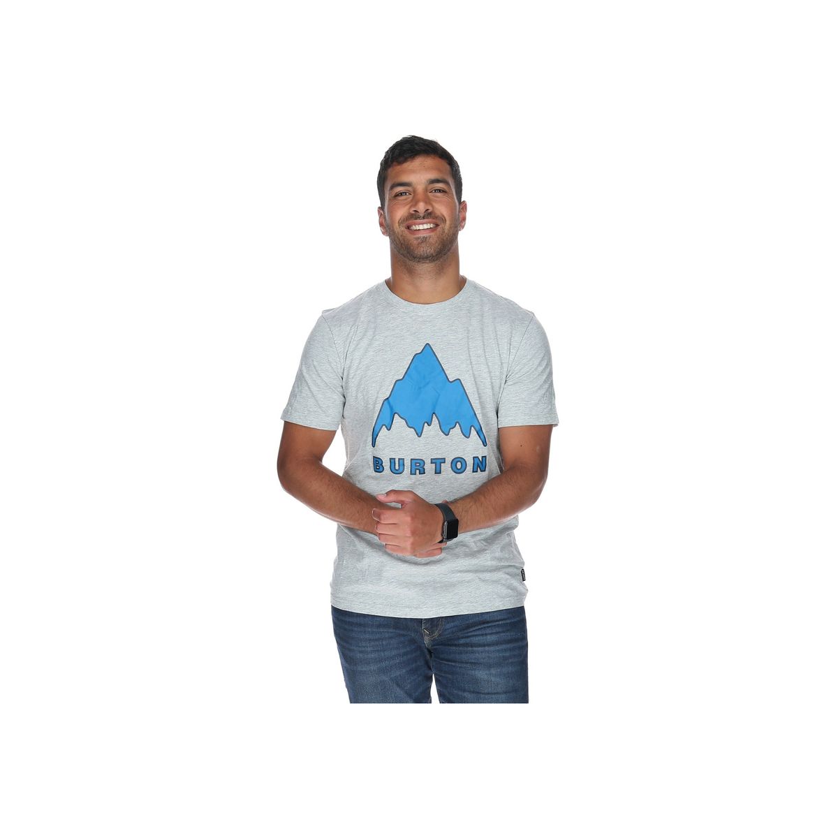 BURTON - Polera M/C Hombre Monte Shasta Gris BURTON