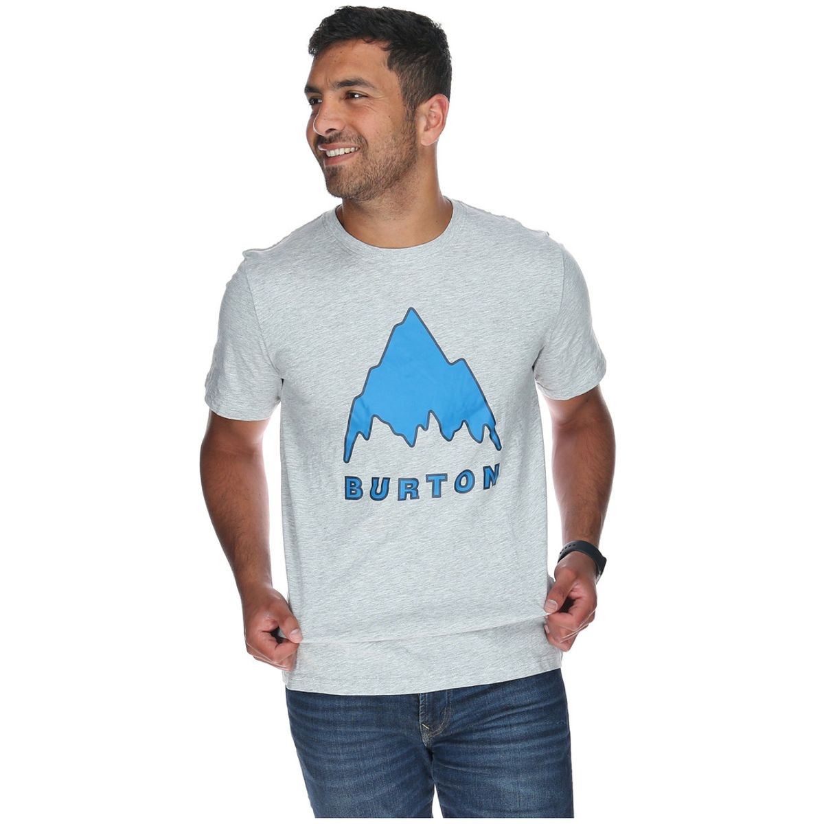 BURTON - Polera M/C Hombre Monte Shasta Gris BURTON