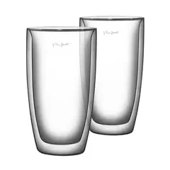 LAMART - Set 2 Vasos Doble Vidrio 230 ml