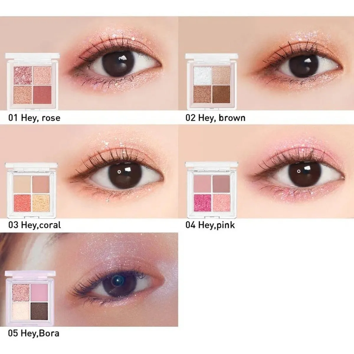 TWINKLE POP - Pearlflex Glitter Eye Palette Sombra Coreana
