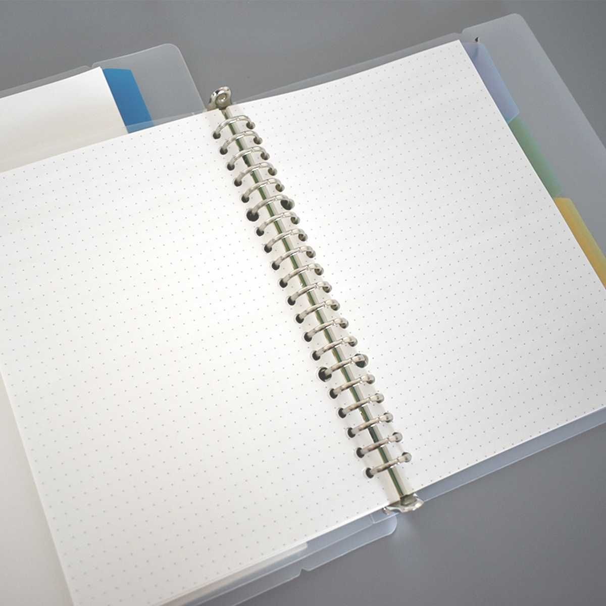 GENERICO - Agenda A5 blanco Binder Cuaderno Cambia 60 Hojas