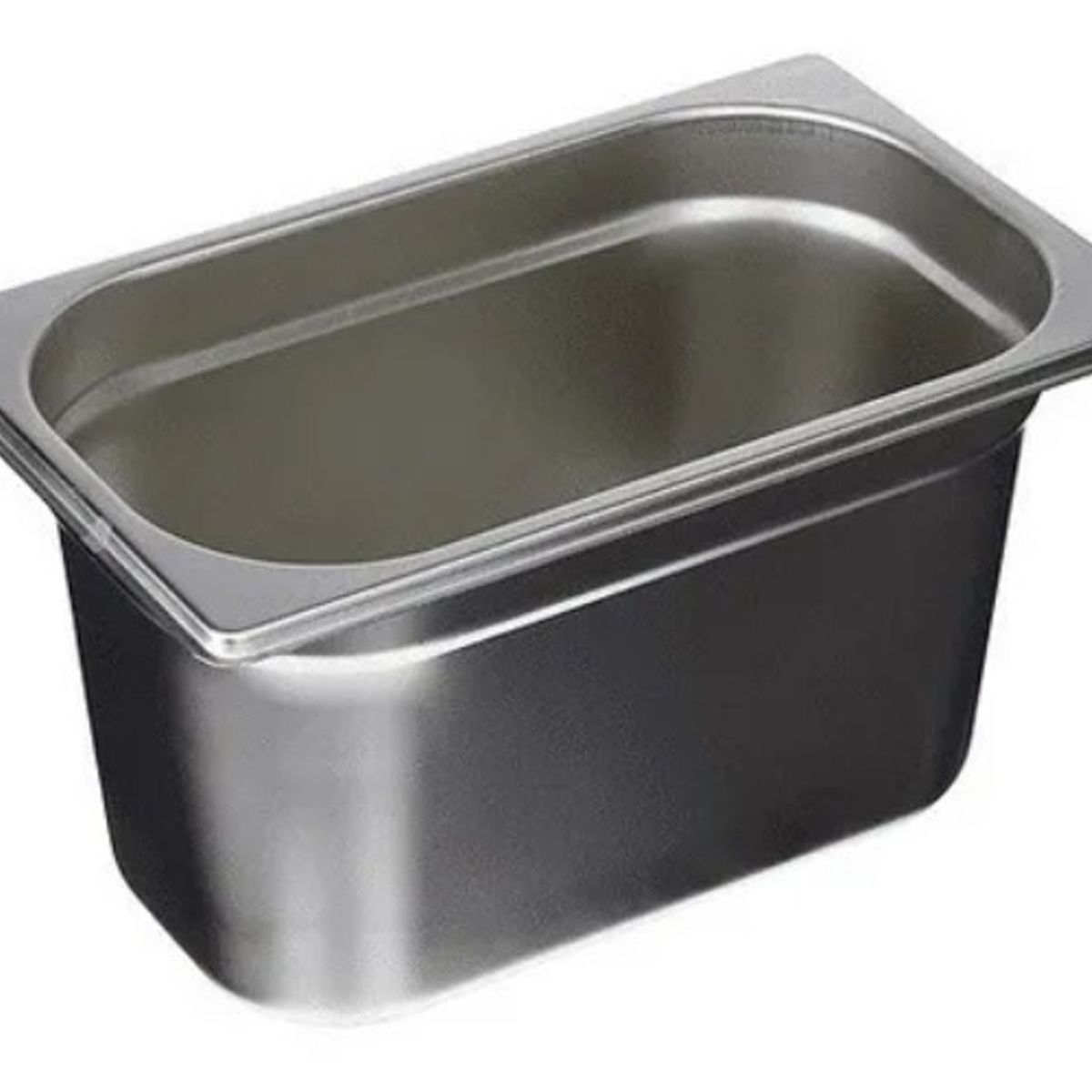 GENERICO - Deposito Gastronómico Acero Inox 1/4 10 Cm Con Tapa (26x16)