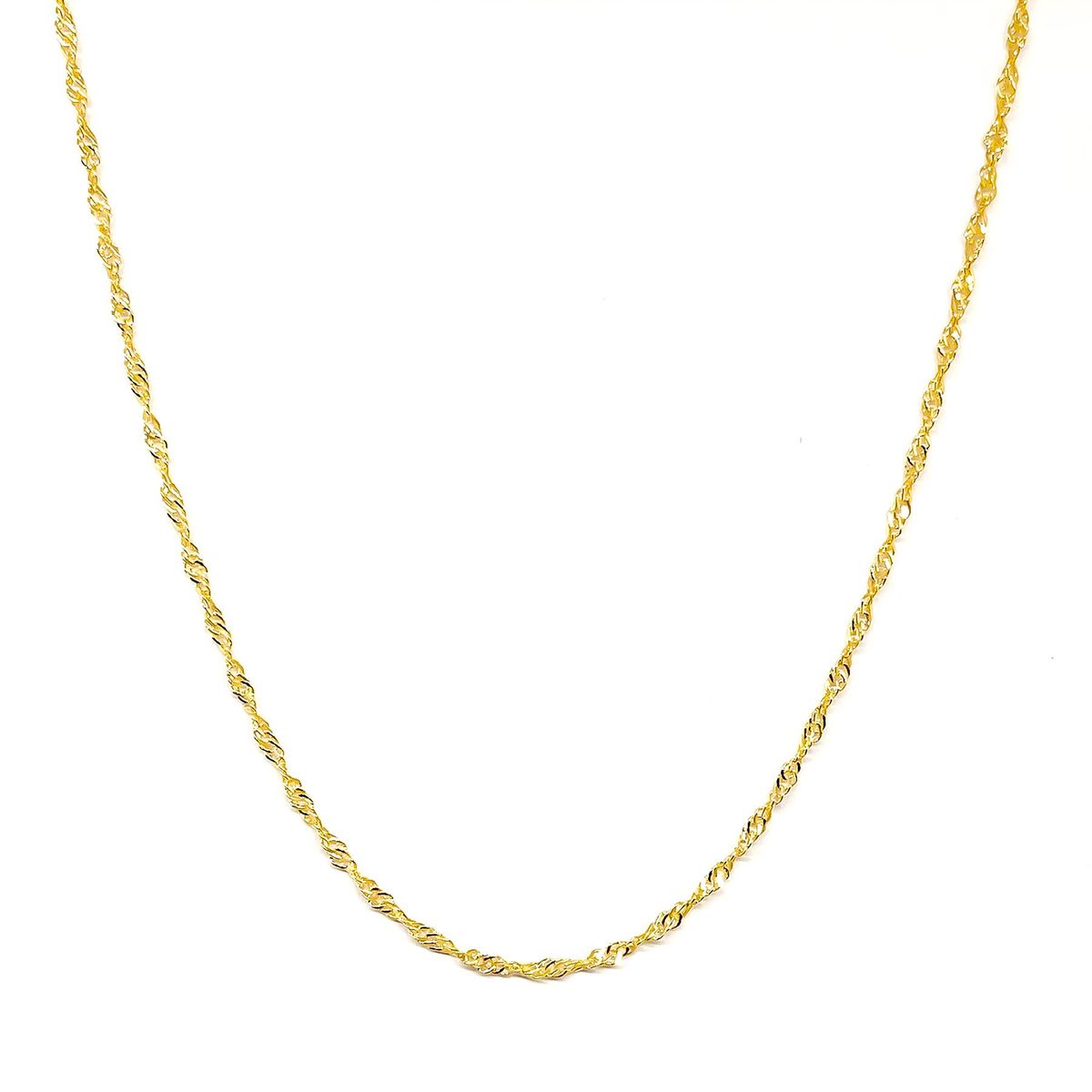 COGGIOLA - Cadena Singapur 45cm Enchapado Oro 18K