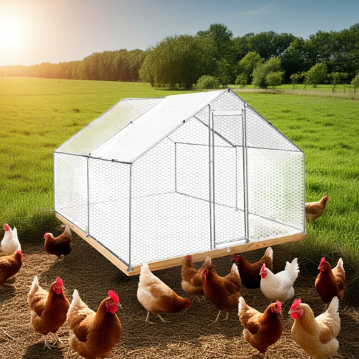 IGPRO - Gallinero Acero Galvanizado 4x4mt