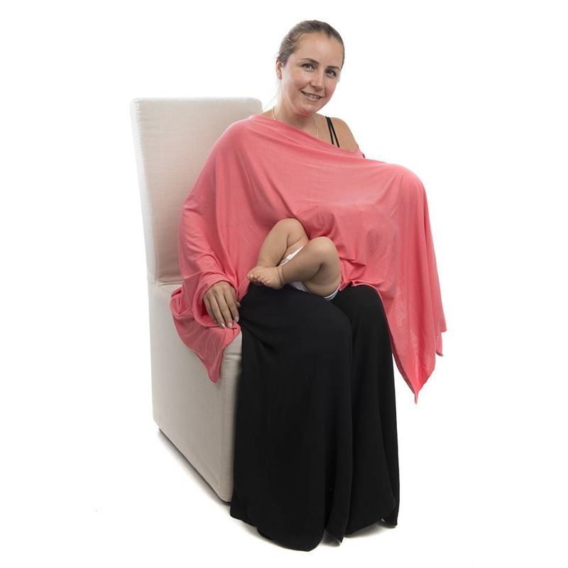 AMAMANTAS - Pañuelo de Lactancia Algodón 6 en 1 Coral Amamantas