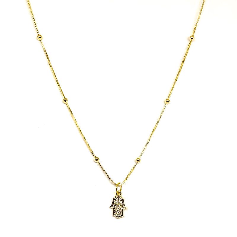 ANDREA COGGIOLA JOYAS - Collar Zaida Enchapado Oro 18K