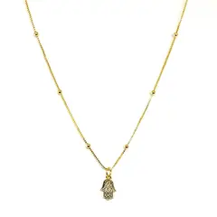 ANDREA COGGIOLA JOYAS - Collar Zaida Enchapado Oro 18K