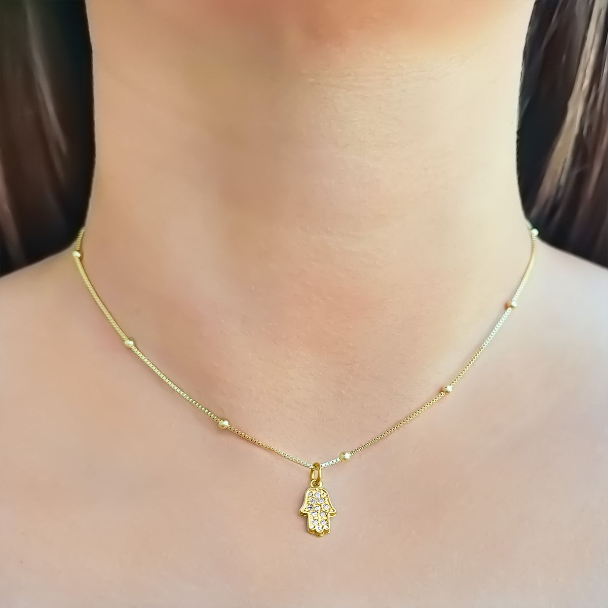 COGGIOLA - Collar Zaida Enchapado Oro 18K