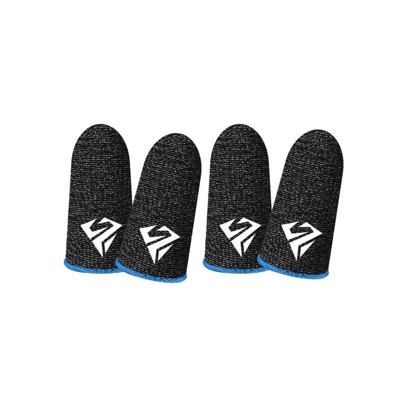 GENERICO - Pack 4 Dedales Gamer Fundas Para Dedos Juegos Pugb Cod Freefire Azul