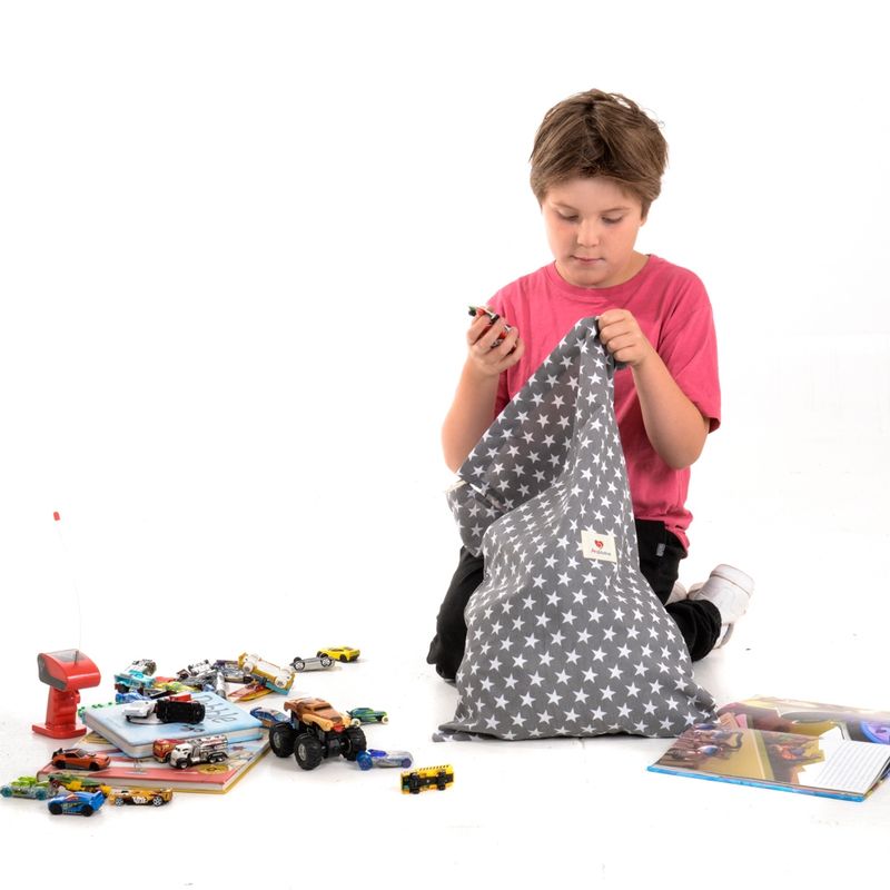 AMAMANTAS - Bolsa Niños XL Guarda Juguetes Grafito Amamantas