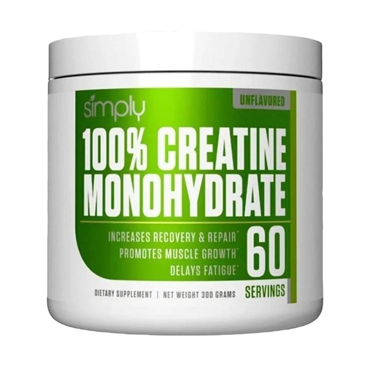 SIMPLY - Creatina 100% Monohydrate - 60 SV - 300gr - Simply