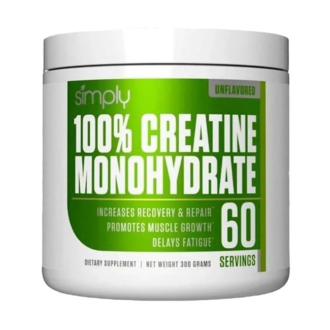 SIMPLY - Creatina 100% Monohydrate - 60 SV - 300gr - Simply