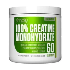 SIMPLY - Creatina 100% Monohydrate - 60 SV - 300gr -