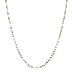 ANDREA COGGIOLA JOYAS - Cadena 45cm Eslabón Alargado 4x2mm Plata Fina 925
