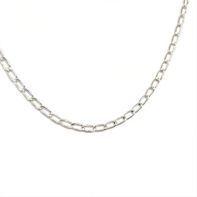 Imagen 2 del producto Cadena 45cm Eslabón Alargado 4x2mm Plata Fina 925