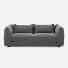 ROSEN - Sofá Hart 3 Cuerpos Tela Gris