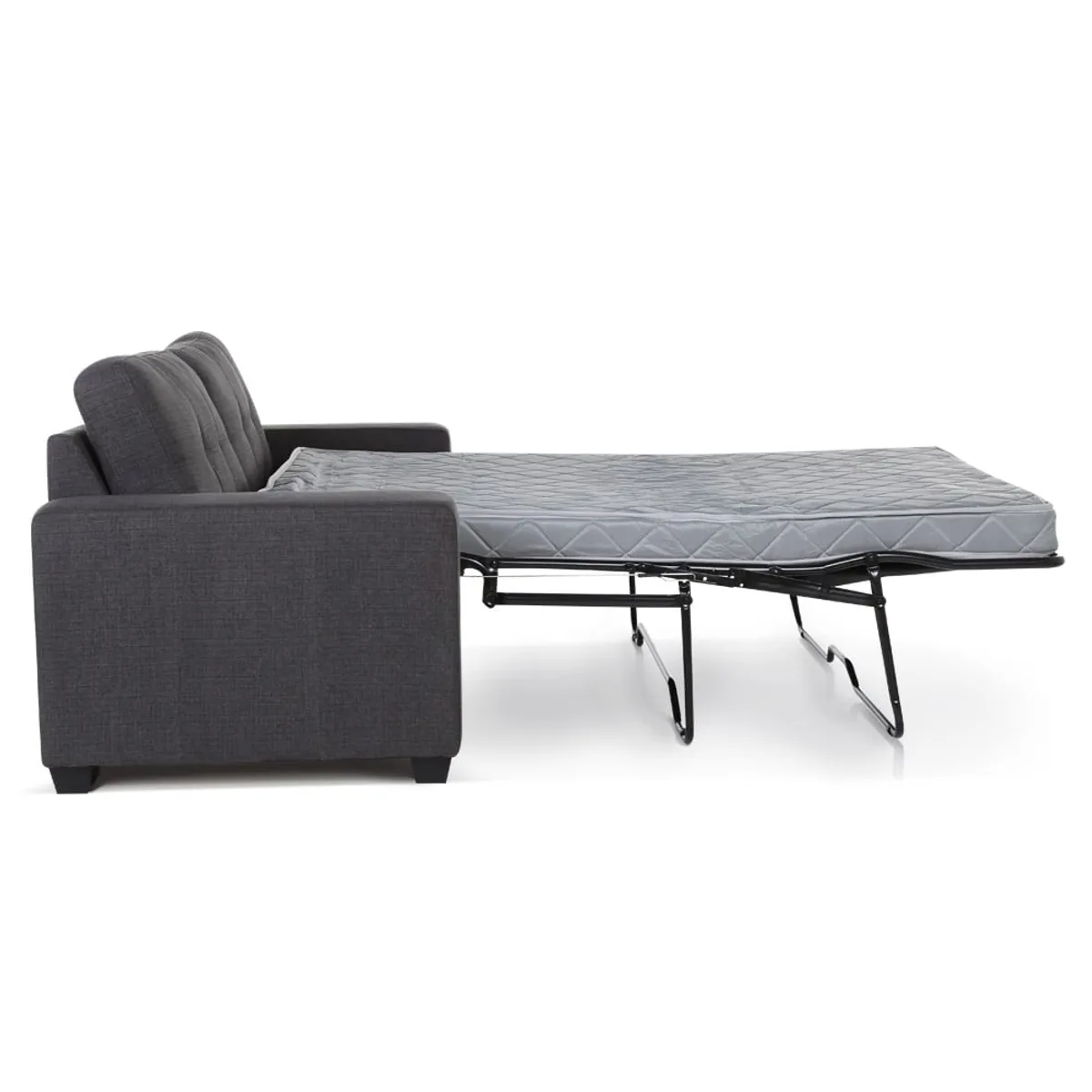 ROSEN - Sofá Cama Dream 3 Cuerpos Tela Charcoal