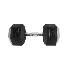 UK TIME - MANCUERNA HEXAGONAL GOMA CROMADA 15KG