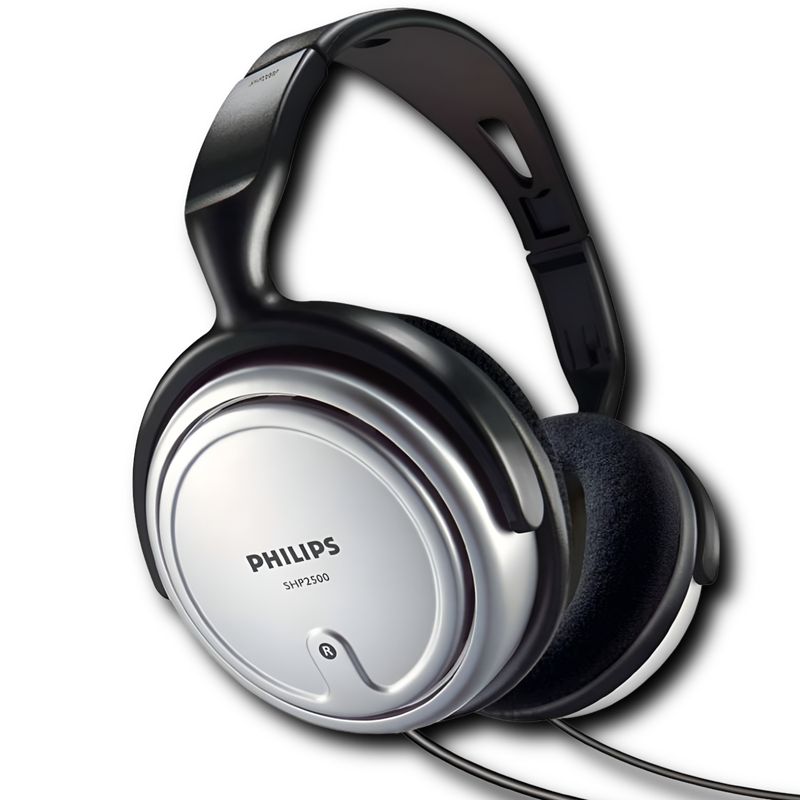 PHILIPS - Audífonos Philips de 6 Metros Especial para TV 3.5mm SHP2500 - Negro