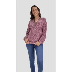 TENTATION - Polera Cierre Manga Larga